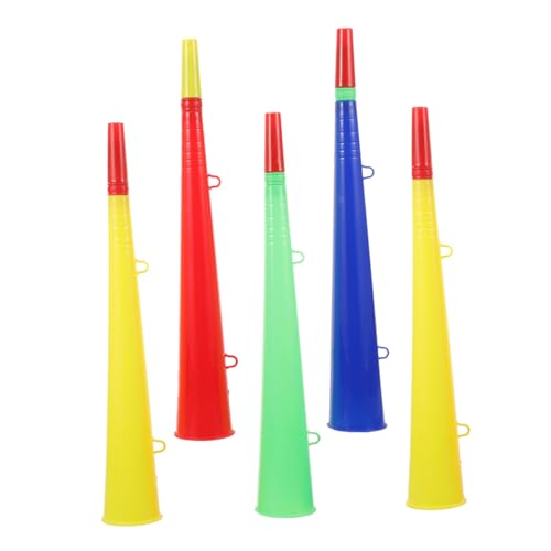 Warmhm 5 Stück Lautsprecher aus Kunststoff Hörner Krachmacher für Sportveranstaltungen Party Trompeten jubelnde Trompeten Fan-Horn Lärm machende Sportveranstaltung Spiel Trompete Plastik Warmhm 5 Stück Lautsprecher aus Kunststoff Hörner Krachmacher für Sportveranstaltungen Party Trompeten jubelnde Trompeten Fan-Horn Lärm machende Sportveranstaltung Spiel Trompete Plastik von Warmhm
