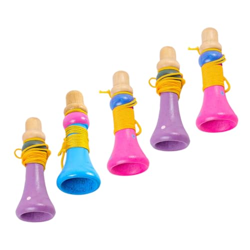 Warmhm 5 Stück Lernen Trompetenpfeife für kreatives kleines trompetenspielzeug Party-Trompetenspielzeug Musikalisches Kinderinstrument hölzern Warmhm 5 Stück Lernen Trompetenpfeife für kreatives kleines trompetenspielzeug Party-Trompetenspielzeug Musikalisches Kinderinstrument hölzern von Warmhm