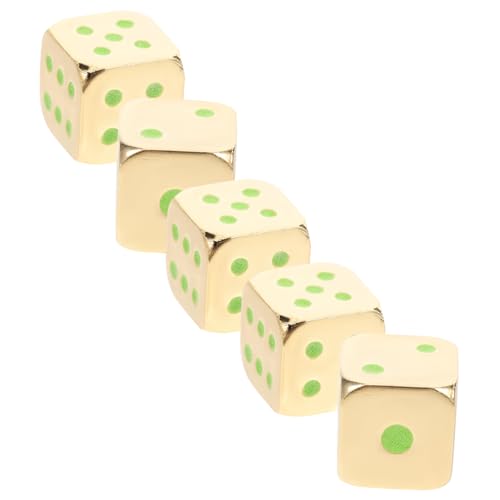 Warmhm 5 Stück Leuchtende Würfel Rollenspiel Würfel d6 Würfel Spielwürfel Requisiten Spielrequisiten Partyzubehör Partygeschenk Würfel für Spiel Metallwürfel Kupfer-Zink-Legierung Golden Warmhm 5 Stück Leuchtende Würfel Rollenspiel Würfel d6 Würfel Spielwürfel Requisiten Spielrequisiten Partyzubehör Partygeschenk Würfel für Spiel Metallwürfel Kupfer-Zink-Legierung Golden von Warmhm