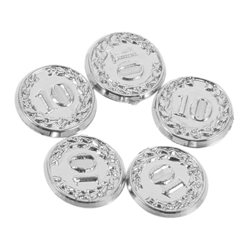 Warmhm 5 Stück Mini Schweinchen Können Neuheitsmünzen Werfen Münze Spiel Entscheidung Münze Lustige Münzen Münzsammlung Liefert Kunststoff Silber von Warmhm