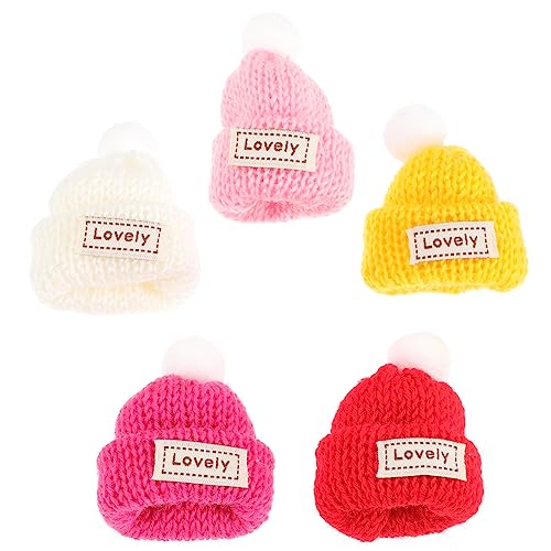 Warmhm 5 Stück Mini Strickmützen für Weihnachten Teiliges und DIY Bastelmaterial für Weihnachtsbaum Tischdeko und Kreative Accessoires Warmhm 5 Stück Mini Strickmützen für Weihnachten Teiliges und DIY Bastelmaterial für Weihnachtsbaum Tischdeko und Kreative Accessoires von Warmhm