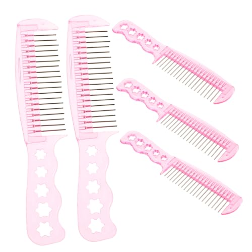 Warmhm 5 Stück Perückenpflegekamm Haarbürste für Puppen Puppenhaarpflege und Styling Werkzeug BJD Puppen Zubehör feine Zahnkämme für Frauen Haarschmuck für Puppen Spießenkamm Plastik Rosa Warmhm 5 Stück Perückenpflegekamm Haarbürste für Puppen Puppenhaarpflege und Styling Werkzeug BJD Puppen Zubehör feine Zahnkämme für Frauen Haarschmuck für Puppen Spießenkamm Plastik Rosa von Warmhm