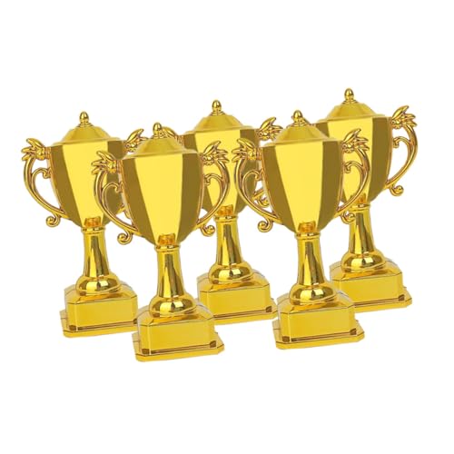Warmhm 5 Stück Miniatur-fußballtrophäen Aus Kunststoff Preistrophäen-Spielzeug Plastiktrophäen- Perfekt Für Kinderpartys Und Wiedersehensfeiern von Warmhm