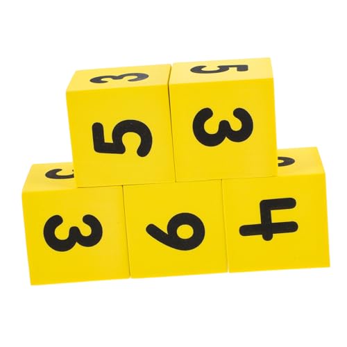 Warmhm 5 Stück Schaumstoffwürfel für Multifunktionale Lernwürfel für Spiele und Aktivitäten für Partys Unterricht und Kreative Spiele Leicht Tragbar und Sicher zu Verwenden von Warmhm
