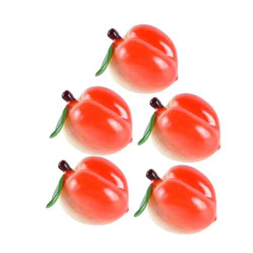 Warmhm 5 Stück Simuliertes Pfirsichmodell Klein Für Gefälscht Party Farbig Miniatur Künstliche Fruchtpfirsichsimulation Künstlicher Pfirsich-anhänger Pfirsich-Ornamente Rot PVC Warmhm 5 Stück Simuliertes Pfirsichmodell Klein Für Gefälscht Party Farbig Miniatur Künstliche Fruchtpfirsichsimulation Künstlicher Pfirsich-anhänger Pfirsich-Ornamente Rot PVC von Warmhm