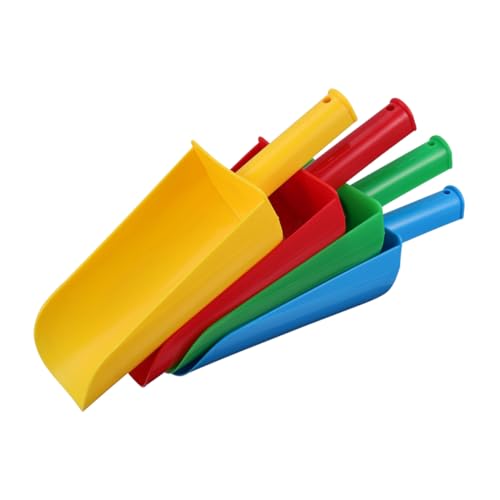 Warmhm 5 Stück Strandschaufel gartenwerkzeug gartengeräte gartengeräte für gartenwerkzeug gartenschippe helle Farbschaufeln leichte Kunststoffschaufeln Plastik von Warmhm