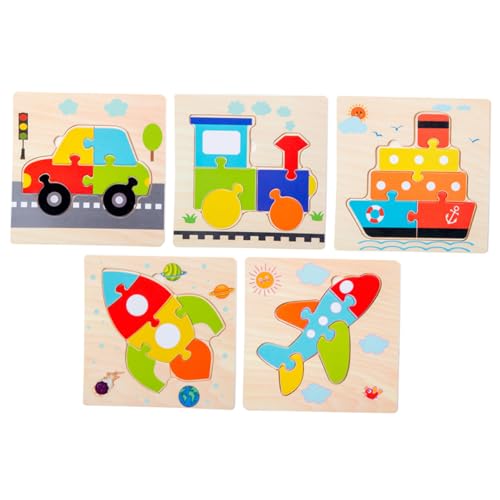 Warmhm 5 Stück Teiliges Holzpuzzle für Cartoon Auto und Flugzeug Puzzle Muster Auto Schiff Flugzeug Fördert Kreativität und Hand Augen Koordination Warmhm 5 Stück Teiliges Holzpuzzle für Cartoon Auto und Flugzeug Puzzle Muster Auto Schiff Flugzeug Fördert Kreativität und Hand Augen Koordination von Warmhm