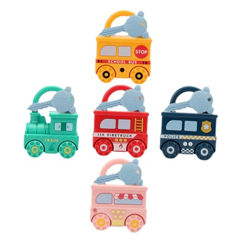 Warmhm 5 Stück Teiliges Montessori Lernspielzeug für Kleinkinder Sensory Unlock Toy für Feinmotorik Lok Schulbus Polizeiauto und Dessertwagen für Jahre Warmhm 5 Stück Teiliges Montessori Lernspielzeug für Kleinkinder Sensory Unlock Toy für Feinmotorik Lok Schulbus Polizeiauto und Dessertwagen für Jahre von Warmhm