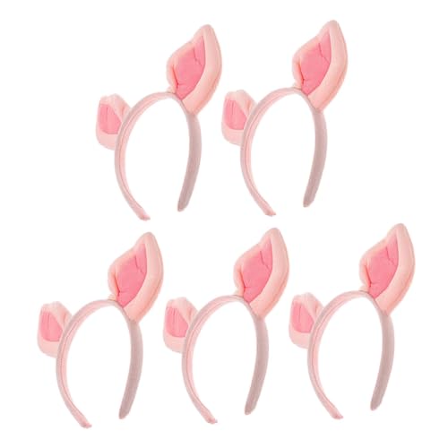 Warmhm 5 Stück Teiliges Rosa Schweineohren Haarreif aus Weichem Bequemer Kopfschmuck für Cosplay Tierkostüm Zubehör für Partys Gesichtsreinigung und Fotosession Warmhm 5 Stück Teiliges Rosa Schweineohren Haarreif aus Weichem Bequemer Kopfschmuck für Cosplay Tierkostüm Zubehör für Partys Gesichtsreinigung und Fotosession von Warmhm
