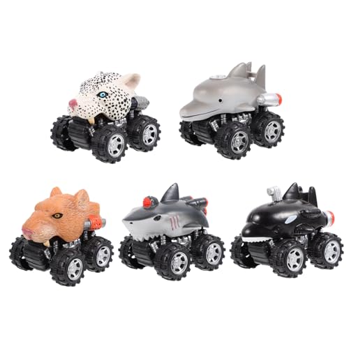 Warmhm 5 Stück Teiliges Rückzieh Auto für Tierform Spielzeugautos aus Hochwertigem und Batteriefrei Leuchtende Farben für Jungen und Jahren Warmhm 5 Stück Teiliges Rückzieh Auto für Tierform Spielzeugautos aus Hochwertigem und Batteriefrei Leuchtende Farben für Jungen und Jahren von Warmhm