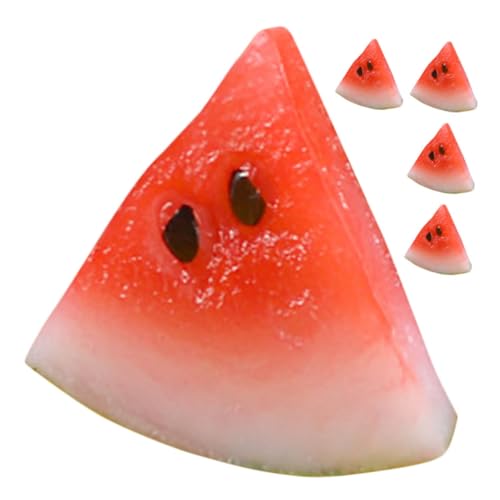 Warmhm 5 Stück Wassermelonenscheibenspielzeug Dekorationen Party gefälschte Wassermelonenscheibe Niedlicher Mini-Früchte- Winzige Früchte-Modell-Requisite Mini-Hausverzierung PVC rot Warmhm 5 Stück Wassermelonenscheibenspielzeug Dekorationen Party gefälschte Wassermelonenscheibe Niedlicher Mini-Früchte- Winzige Früchte-Modell-Requisite Mini-Hausverzierung PVC rot von Warmhm