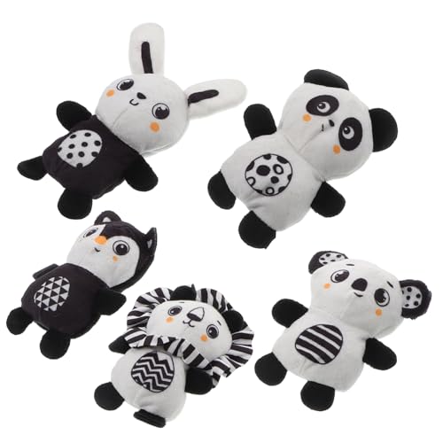 Warmhm 5 Stück babygeschenke Babyspielzeug badewannenspielzeug interaktives puppenspielzeug kauspielzeug Fingerpuppen Masse Fingerspiel PP Baumwolle von Warmhm