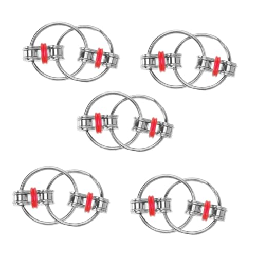 Warmhm 5 Stücke Kette Stressabbau Die Kette Pädagogisches Dekompression Kind Pädagogisches Pädagogisches Edelstahl von Warmhm