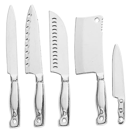 Warmhm 5 Teiliges Küchenmesser Kombinationsmodell Zubehör Puppenhäuser Zappeln Puppenhausmöbel Miniatur Bausätze Neuartige Puppenspielzeuge Tiny House Küchenutensilien Miniatur von Warmhm