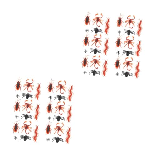 Warmhm 50 Stück Halloween Deko Set Mit Realistischen Fake-Schlangen - Kakerlaken Spinnen Würmern Skorpionen Und Geckos – Perfekt Für Schaurige Halloween Partys Und Kreative von Warmhm