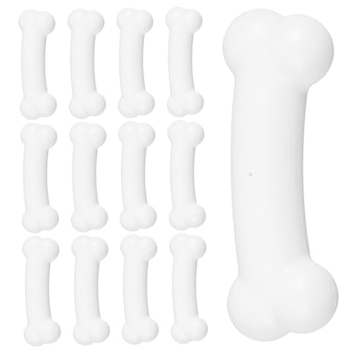 Warmhm 50 Stück Halloween Künstliche Knochen Deko Realistische Plastikknochen für Party Simulierte Skelett Requisiten für Halloween Dekoration Spukhaus Kostümzubehör von Warmhm