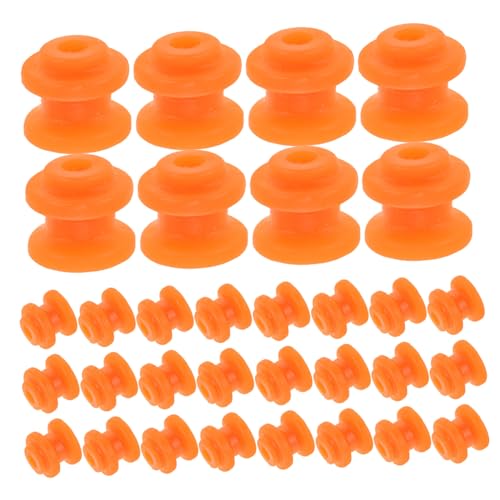 Warmhm 50 Stück Maschinengetriebe spielzeugauto Kunststoff RC-Car kleine Zahnräder Miniaturmotoren Zahnräder Getriebesatz Motorgleichstrom RC-Flugzeugmotor-Kit Plastik Orange von Warmhm