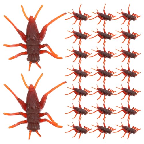 Warmhm 50 Stück Simulation Insektenmodell Cricket Braun Gefälschte Crickets Simulierte Fake Cricket Streich Fake Bugs Faux Realistisch Lebensecht Gefälschte Kunststoff Cricket Kaffee von Warmhm