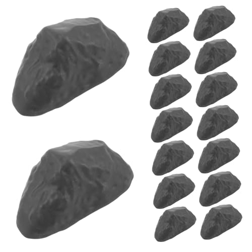 Warmhm 50 Stück Simulierte Steine Terrariumlieferungen kleine Steine zum Basteln Spielzeugsteine Miniatur-Steinfiguren Dekosteine für Aquarien Plastik Grey Warmhm 50 Stück Simulierte Steine Terrariumlieferungen kleine Steine zum Basteln Spielzeugsteine Miniatur-Steinfiguren Dekosteine für Aquarien Plastik Grey von Warmhm