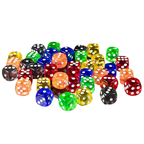 Warmhm 50 Stück Transparente für Brettspiele Mehrseitige Spielwürfel für Partys und Spieleabende für Rollenspiele und Gesellschaftsspiele Zufällige Farbe Warmhm 50 Stück Transparente für Brettspiele Mehrseitige Spielwürfel für Partys und Spieleabende für Rollenspiele und Gesellschaftsspiele Zufällige Farbe von Warmhm