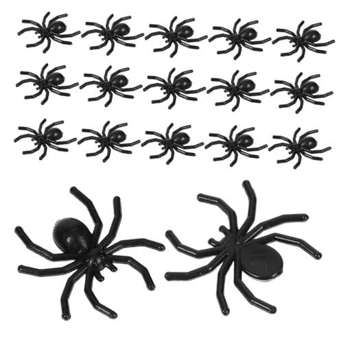 Warmhm 500 Stück Realistische Halloween-Spinnen Aus Kunststoff, Mini-gefälschte Spinnenspielzeug, Gruselige Streich-Requisiten Für Halloween-partydekorationen, Spukhaus, Heimdekoration Warmhm 500 Stück Realistische Halloween-Spinnen Aus Kunststoff, Mini-gefälschte Spinnenspielzeug, Gruselige Streich-Requisiten Für Halloween-partydekorationen, Spukhaus, Heimdekoration von Warmhm
