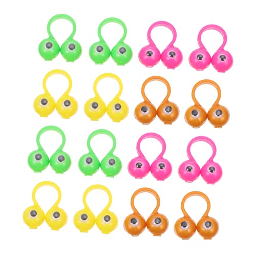 Warmhm 50Stücke Große Augen Fingerpuppen Ringe Lustige Lernspielzeuge Für Intelligentes Fördern Der Kreativität Zufällige Designs von Warmhm