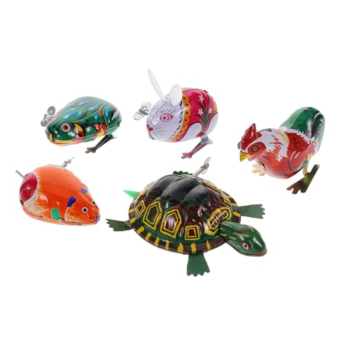Warmhm 5Stücke Aufziehspielzeug aus Blech Nostalgische Clockwork Spielzeuge für Kindergeburtstage Karneval und Goody Bags Zufällige Designs für Unvergesslichen Spaß Warmhm 5Stücke Aufziehspielzeug aus Blech Nostalgische Clockwork Spielzeuge für Kindergeburtstage Karneval und Goody Bags Zufällige Designs für Unvergesslichen Spaß von Warmhm