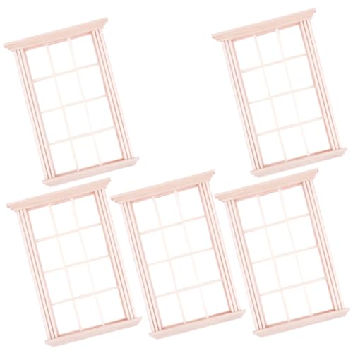 Warmhm 5Stücke Fenster Dekoration Für Puppenhaus Fensterrahmen Zubehör Für Miniaturmöbel Und Feenfenster Für Kreative Spielideen Und Wohnaccessoires Warmhm 5Stücke Fenster Dekoration Für Puppenhaus Fensterrahmen Zubehör Für Miniaturmöbel Und Feenfenster Für Kreative Spielideen Und Wohnaccessoires von Warmhm