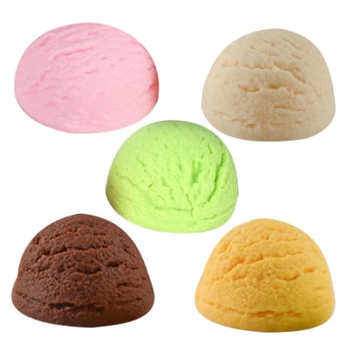 Warmhm 5Stücke Gefälschte Eiskugeln Aus Plastik Realistische Eiskugel Dekorationen Für Kreative Desserts Und Vitrinen Künstliche Eisdesserts Warmhm 5Stücke Gefälschte Eiskugeln Aus Plastik Realistische Eiskugel Dekorationen Für Kreative Desserts Und Vitrinen Künstliche Eisdesserts von Warmhm