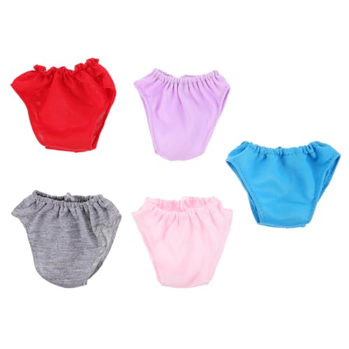 Warmhm 5Stücke Puppenunterwäsche Für Spielzeugpuppen Puppenkleidung Helllila Und Puppenzubehör Für Kreative Spielstunden Warmhm 5Stücke Puppenunterwäsche Für Spielzeugpuppen Puppenkleidung Helllila Und Puppenzubehör Für Kreative Spielstunden von Warmhm