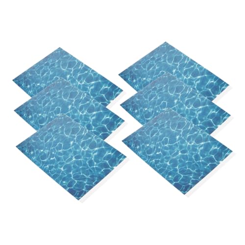 Warmhm 6 Blätter Aufkleber Mit Simulierter Wassertextur Sandtisch-wasserkorn-Aufkleber Kinderzimmer Tapete Aufkleber Mit Ozeanmuster Für Den Sandtisch Abnehmbarer Aufkleber Plastik Blue von Warmhm