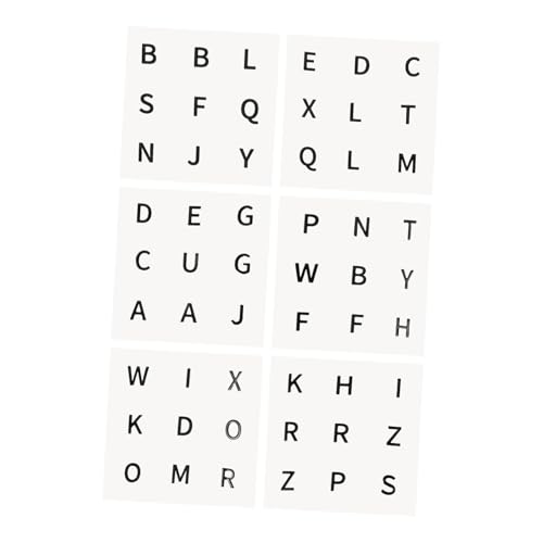 Warmhm 6 Bögen Aufkleberwürfel Aufkleber Für Sehbehinderte Ältere Menschen Würfelspielzeug Aufkleber Für Sehbehinderte Aufkleber Mit Schwarzen Buchstaben Großer Alphabet Würfel von Warmhm
