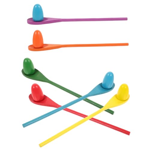 Warmhm 6 Sätze Balance Bar Toys Zum Trainieren des Gleichgewichtssinns Eierrennen Löffelt Eier Eierlöffel-Spiel Ei-Balance-Spiel Trainingsspielzeug Für Hölzern Colorful Warmhm 6 Sätze Balance Bar Toys Zum Trainieren des Gleichgewichtssinns Eierrennen Löffelt Eier Eierlöffel-Spiel Ei-Balance-Spiel Trainingsspielzeug Für Hölzern Colorful von Warmhm