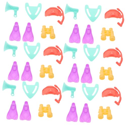Warmhm 6 Sets Mini-tauchzubehör Für Puppen: Winzige Tauchausrüstung Aus Kunststoff, Flipper-teleskop, Sauerstoffflasche Für Puppen, Verkleidungs-tauchszene Warmhm 6 Sets Mini-tauchzubehör Für Puppen: Winzige Tauchausrüstung Aus Kunststoff, Flipper-teleskop, Sauerstoffflasche Für Puppen, Verkleidungs-tauchszene von Warmhm