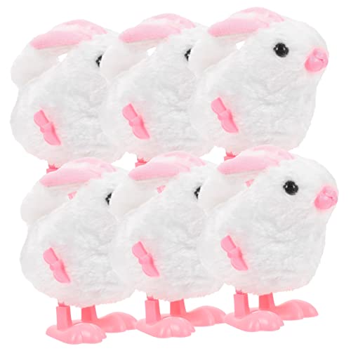 Warmhm Osterhasen-uhrwerk-Spielzeug 6-teiliges Aufzieh-tierspielzeug Für Jungen Und Mädchen Sicheres Material Keine Batterie Erforderlich von Warmhm