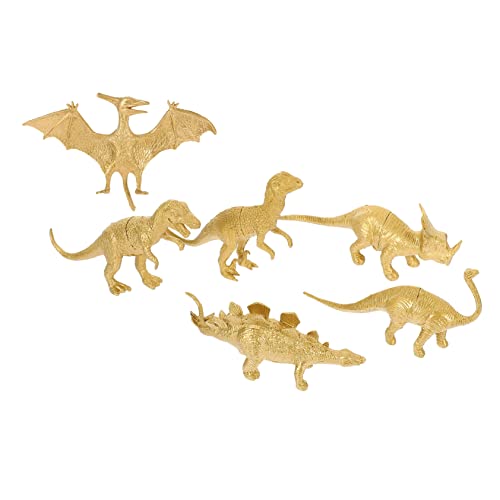 Warmhm 6 Stück Dinosaurier-Modell-Ornamente klein Mini -Figur Skelett Desktop-Dekoration lebendiges Dinosaurierhandwerk Dekorative Figur Desktop schmücken Plastik Golden Warmhm 6 Stück Dinosaurier-Modell-Ornamente klein Mini -Figur Skelett Desktop-Dekoration lebendiges Dinosaurierhandwerk Dekorative Figur Desktop schmücken Plastik Golden von Warmhm