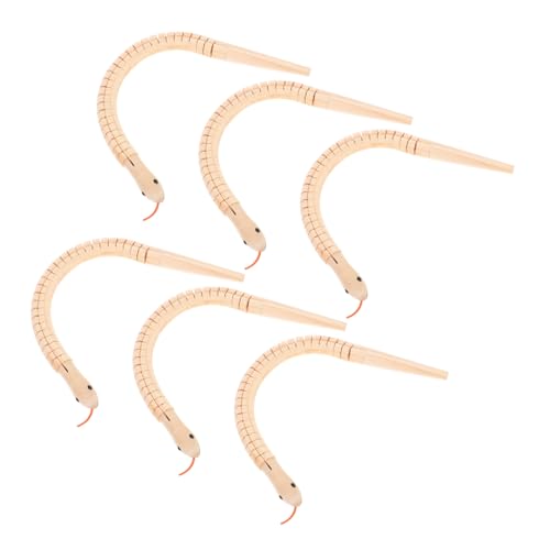 Warmhm 6 Stück Doodle-Spielzeugschlange Neuheit Schlange Schlangen Kinderspielzeug basteln Wackeltierspielzeug Lernspielzeug aus Holz kleine Schlange hölzern Khaki Warmhm 6 Stück Doodle-Spielzeugschlange Neuheit Schlange Schlangen Kinderspielzeug basteln Wackeltierspielzeug Lernspielzeug aus Holz kleine Schlange hölzern Khaki von Warmhm