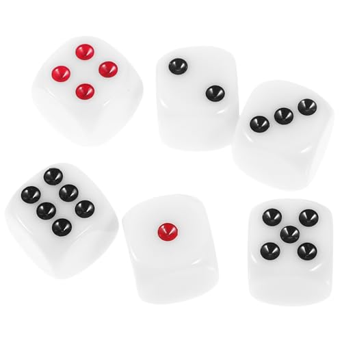 Warmhm 6 Stück Einseitige aus Harz Spielwürfel für Brettspiele Partys Ktv und Bars Langlebige und Spielaccessoires für Unvergessliche Spielabende Warmhm 6 Stück Einseitige aus Harz Spielwürfel für Brettspiele Partys Ktv und Bars Langlebige und Spielaccessoires für Unvergessliche Spielabende von Warmhm