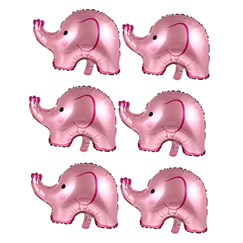 Warmhm 6 Stück Folienballons Elefant Dekoration für Babyparty Geburtstagsfeier und Themenpartys Langlebig für Feierlichkeiten und Veranstaltungen von Warmhm
