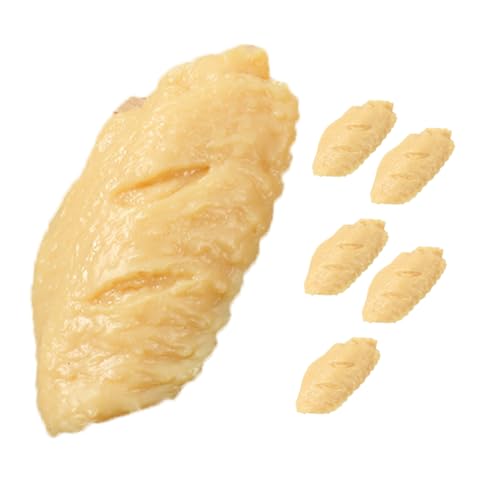Warmhm 6 Stück Gekochtes Hühnerflügelmodell gefälscht groß klein darüber hinaus vegan verschleißfester Hühnerflügel Hühnerflügel-Foto-Requisitenmodell Essen vorgeben PVC Beige Warmhm 6 Stück Gekochtes Hühnerflügelmodell gefälscht groß klein darüber hinaus vegan verschleißfester Hühnerflügel Hühnerflügel-Foto-Requisitenmodell Essen vorgeben PVC Beige von Warmhm
