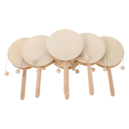 Warmhm 6 Stück Holzrasseln für DIY Bastelbedarf für Kreative Projekte für Familienaktivitäten und Schulveranstaltungen Warmhm 6 Stück Holzrasseln für DIY Bastelbedarf für Kreative Projekte für Familienaktivitäten und Schulveranstaltungen von Warmhm