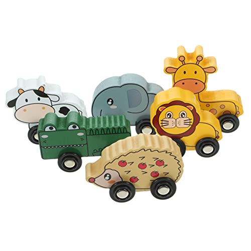 Warmhm 6 Stück Kinderauto Aus Holz Spielzeugeisenbahnen Tierische Tablettautos Aus Holz Lernspielzeug Für Kinderzug Holzeisenbahnwagen Für Kleinkinder Kleinkind Zug Hölzern Warmhm 6 Stück Kinderauto Aus Holz Spielzeugeisenbahnen Tierische Tablettautos Aus Holz Lernspielzeug Für Kinderzug Holzeisenbahnwagen Für Kleinkinder Kleinkind Zug Hölzern von Warmhm