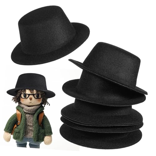 Warmhm 6 Stück Kleine Schwarze Puppenhüte aus Stoff DIY Dekoration für Schneemann und Clown Puppen Vielseitiges Zubehör für Puppenkleidung und Bastelarbeiten Warmhm 6 Stück Kleine Schwarze Puppenhüte aus Stoff DIY Dekoration für Schneemann und Clown Puppen Vielseitiges Zubehör für Puppenkleidung und Bastelarbeiten von Warmhm