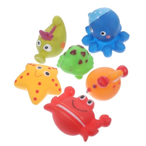 Warmhm 6 Stück Marine Animal Badewanne Badewannenspielzeug Für Kreatives Badespielzeug Für Babys Cartoon- Für Die Babyparty Vinyl Warmhm 6 Stück Marine Animal Badewanne Badewannenspielzeug Für Kreatives Badespielzeug Für Babys Cartoon- Für Die Babyparty Vinyl von Warmhm