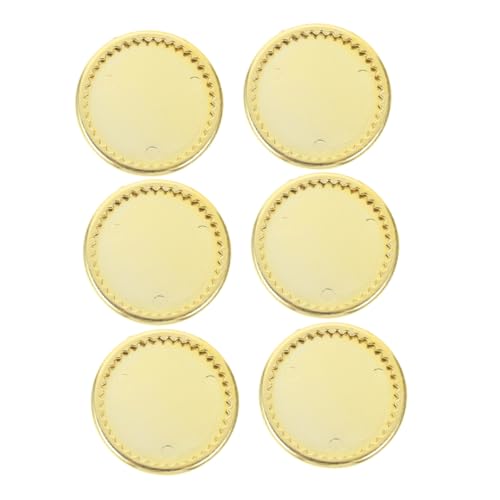Warmhm 6 Stück Mini-goldplatte Mini Dollhouse Mini-Ornament-Puppen Puppenmöbel Zubehör Für Puppenhäuser Mini-Dinge Mini-Essen Puppenhaus Miniatur Selber Bauen Herd Golden Plastik Warmhm 6 Stück Mini-goldplatte Mini Dollhouse Mini-Ornament-Puppen Puppenmöbel Zubehör Für Puppenhäuser Mini-Dinge Mini-Essen Puppenhaus Miniatur Selber Bauen Herd Golden Plastik von Warmhm