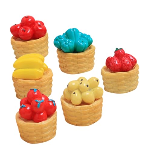 Warmhm 6 Stücke Miniatur Obst Gemüse Körbe für Puppenhaus Künstliche Harz Lebensmittel Deko Realistische Kleiner Aufbewahrungskörbe für Mikrolandschaften Warmhm 6 Stücke Miniatur Obst Gemüse Körbe für Puppenhaus Künstliche Harz Lebensmittel Deko Realistische Kleiner Aufbewahrungskörbe für Mikrolandschaften von Warmhm