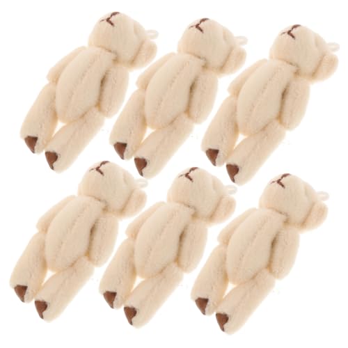 Warmhm 6 Stück Plüschtier-anhänger Bären-schlüsselanhänger in Loser Schüttung Plüschtiere Pfote Minibär Kleine Bären Kuscheltier Bären Winziges Zeug Weiß Tuch Warmhm 6 Stück Plüschtier-anhänger Bären-schlüsselanhänger in Loser Schüttung Plüschtiere Pfote Minibär Kleine Bären Kuscheltier Bären Winziges Zeug Weiß Tuch von Warmhm