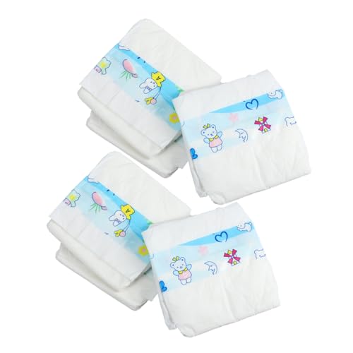 Warmhm Ersatzwindeln Für Babypuppen 6er-Pack Für Rollenspiele Mit Lätzchen Für Kinder Passend Für Die Meisten Puppen von Warmhm