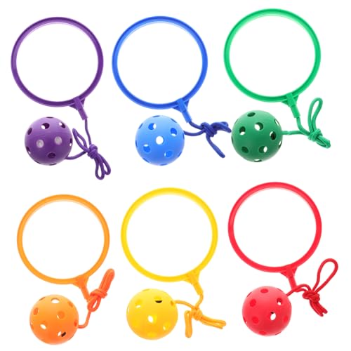 Warmhm 6 Stück Reifenball Entwicklungsspielzeug für Blinkender Sprungring sportspiele für flummies f�r Spielzeugball überspringen Seil-Knöchelsprung-Ballspiel Plastik Warmhm 6 Stück Reifenball Entwicklungsspielzeug für Blinkender Sprungring sportspiele für flummies f�r Spielzeugball überspringen Seil-Knöchelsprung-Ballspiel Plastik von Warmhm