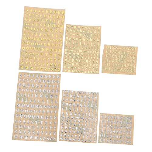 Warmhm 6 Stück Selbstklebende Alphabet und Aufkleber für DIY Bastelprojekte Dekorative Sticker für Scrapbooking Kreative Gestaltung Glatten Oberflächen Warmhm 6 Stück Selbstklebende Alphabet und Aufkleber für DIY Bastelprojekte Dekorative Sticker für Scrapbooking Kreative Gestaltung Glatten Oberflächen von Warmhm